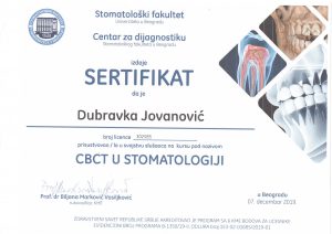 stomatoloski-fakultet-sertifikat-dubravka-spasojevic